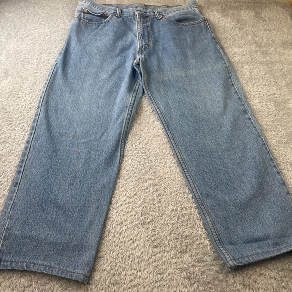 Levi's Other - Levi's 550 Relaxed Fit Jeans Mens 36x29 (36X26 READ) Light Wash Blue Tapered